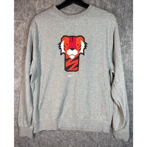 NWOT Nike Tiger Woods "Frank" Golf Crew Neck Gray Sweatshirt - Medium